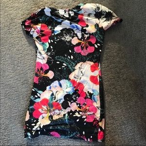 French Connection stretchy body con dress.